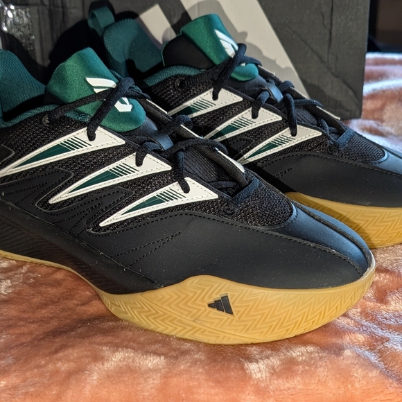 Dame Certified 3 Adidas New Black Green Basketball Shoes Sz 8 Damian Lillard NBA